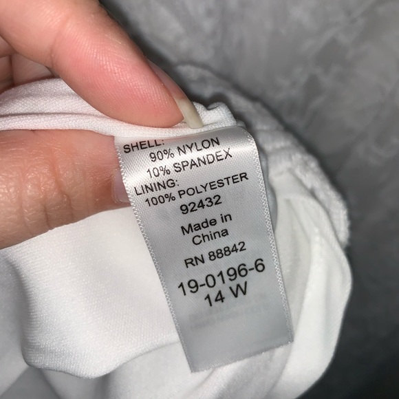 Roaman’s Lace Midi Wrap Dress with Ruffle Hem - Picture 8 of 11